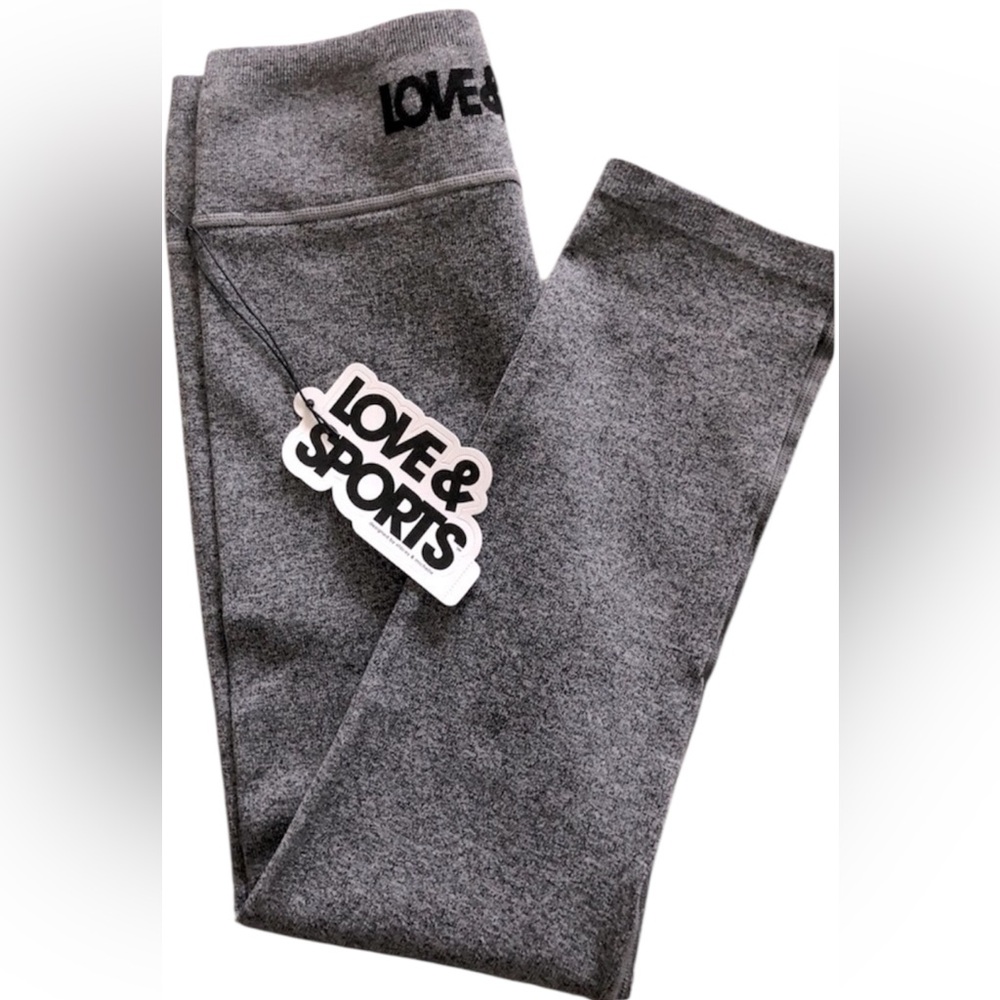Love & Sports Leggings Workout Pants Grey Women’s Sz. L